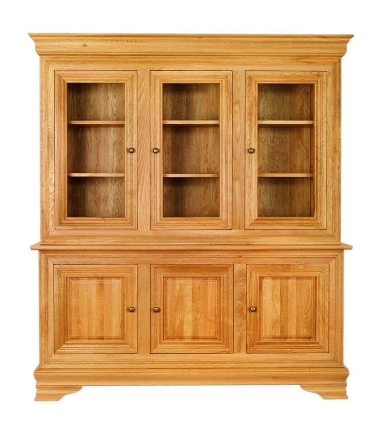 Bufet Ascona lemn masiv stejar, 2 uși și 6 sertare, 182.4 x 44.2 x 84 cm