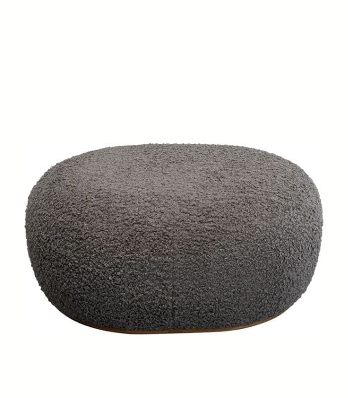 TABURET PEBBLE BOUCLE GRI 81 CM