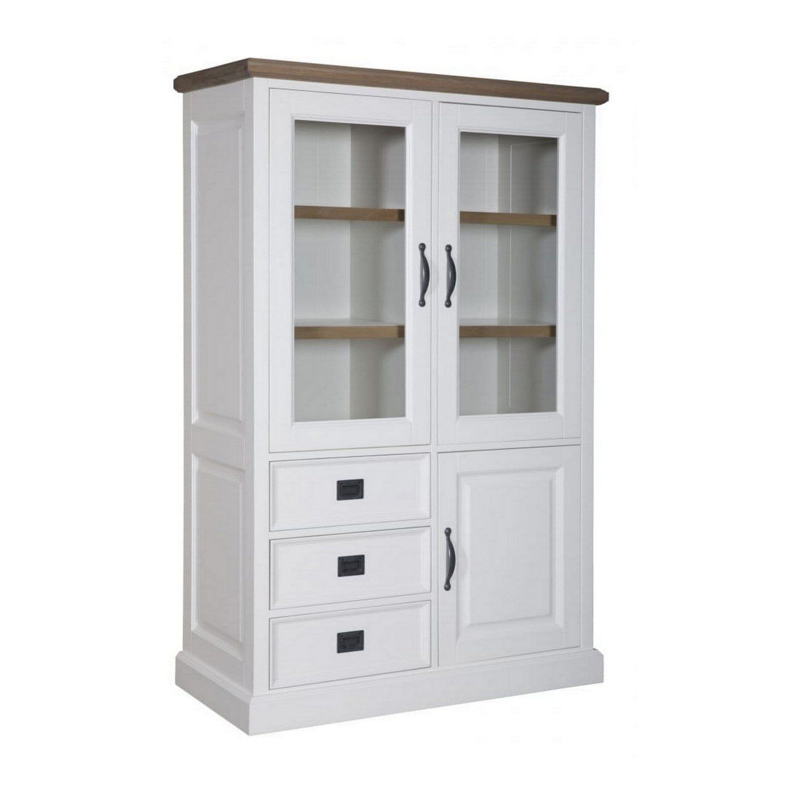 Vitrina Lovely Oak 3 usi si 3 sertare