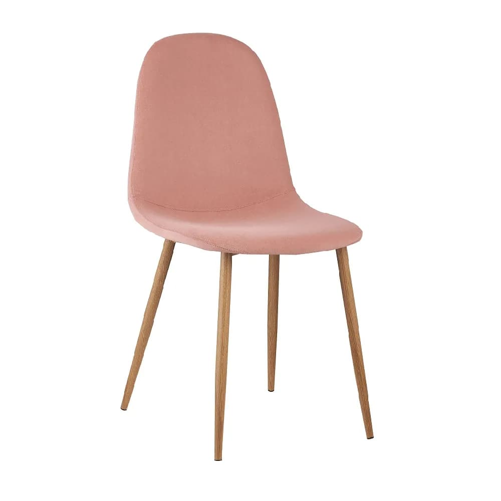 Scaun, tesatura de catifea roz / fag, LEGA