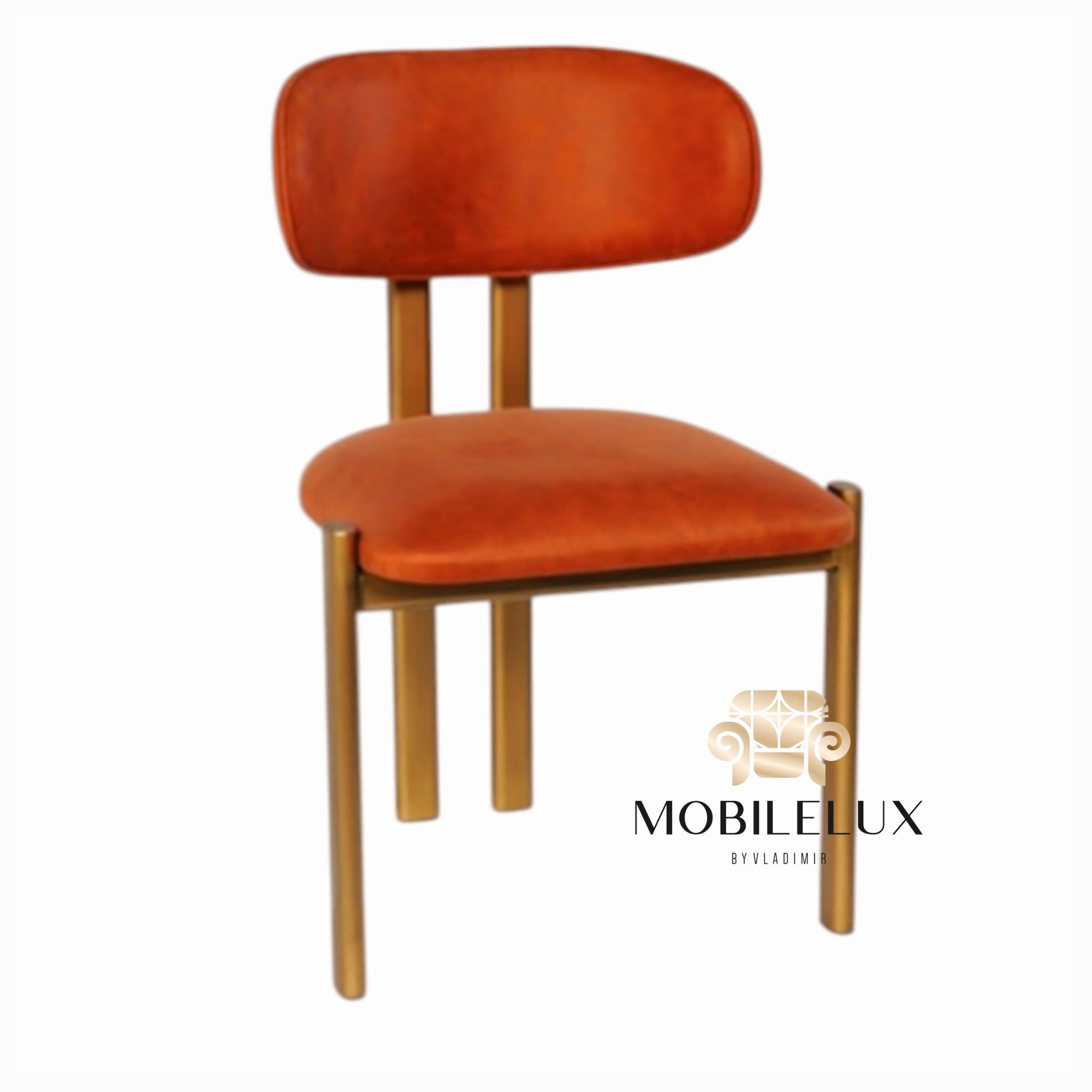 Scaun Zygo material multicolor,cadru gold-brose metalic