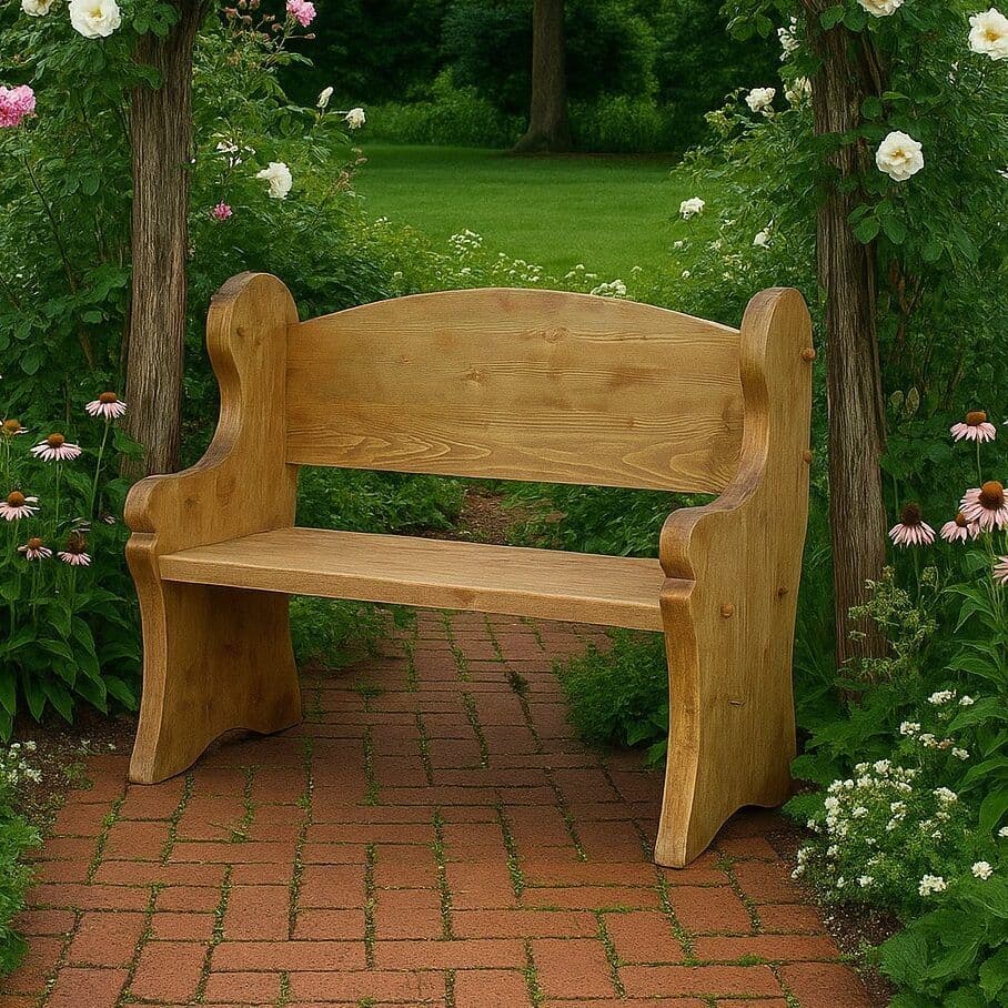 Bancuta Rustica Doina, lemn masiv, 100 x 45 x 100 cm