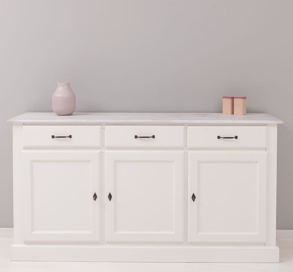 Bufet cu 3 usi si 3 sertare lemn masiv, 172 x 45 x 90 cm