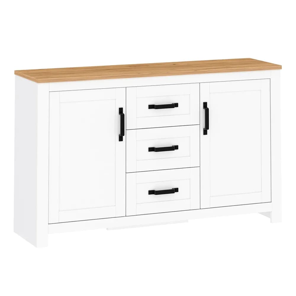 Scrin alb/stejar craft auriu, LANZETTE E