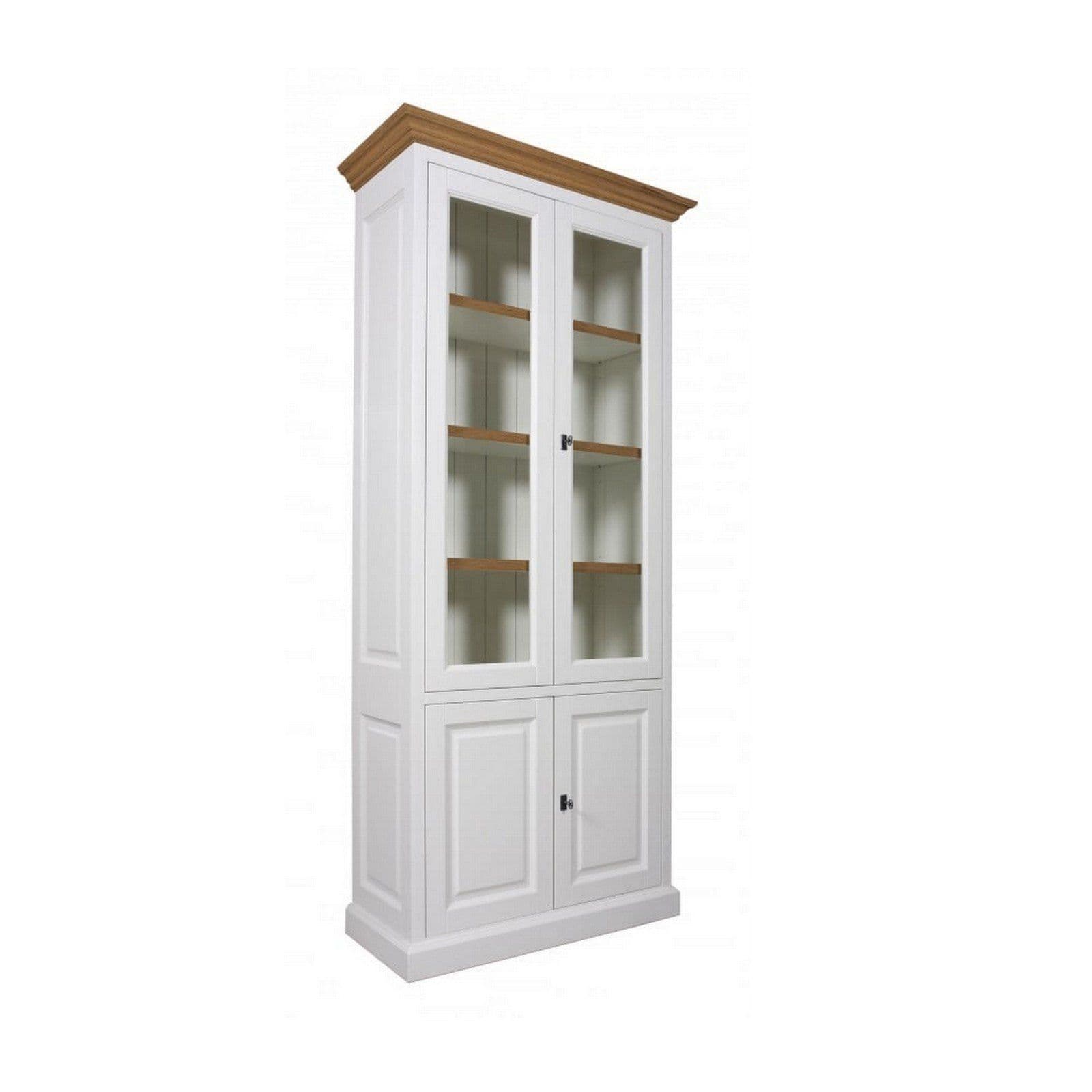 Vitrina Lovely Oak Lemn Masiv cu 2 x 2 usi
