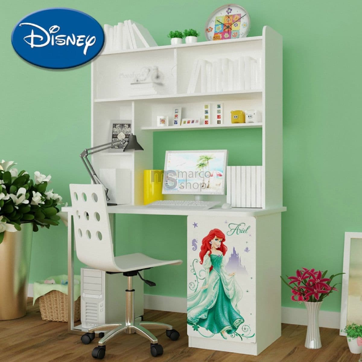 Birou cu etajera Ariel