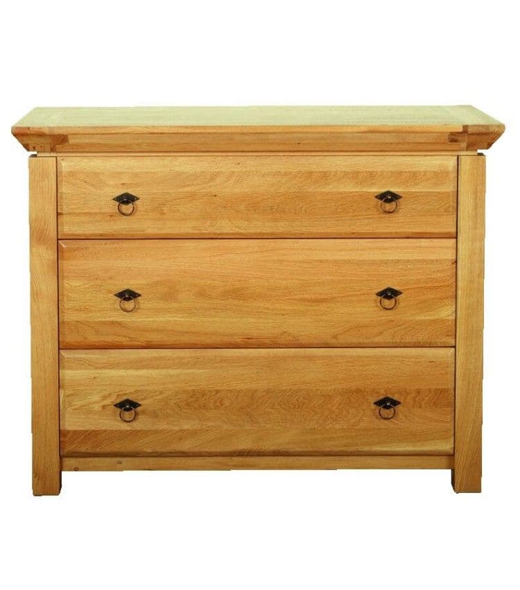 Vitrina Manor lemn masiv stejar, 2 uși și 4 sertare, 125.5 x 44 x 203 cm