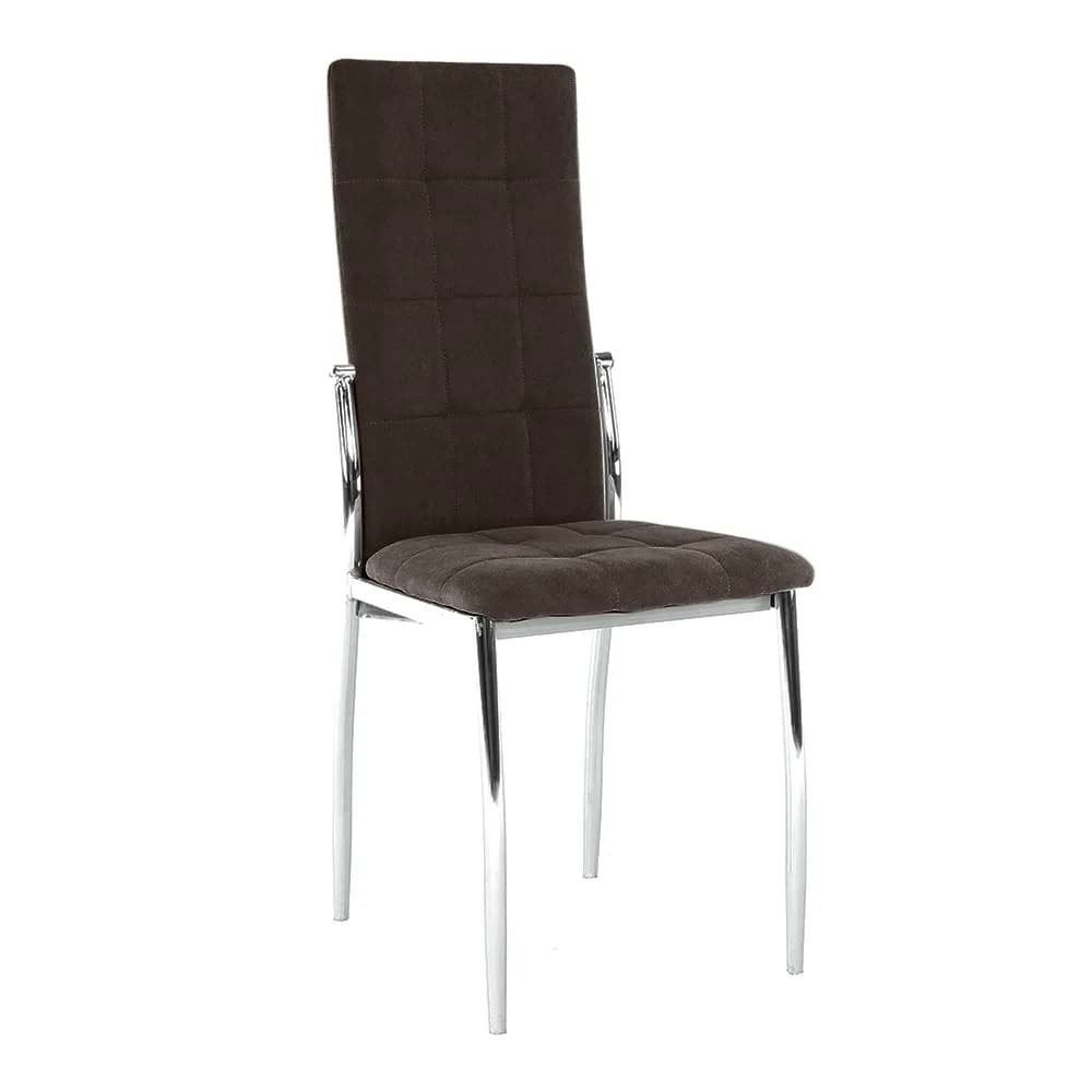 Scaun, material maro inchis/ metal, ADORA