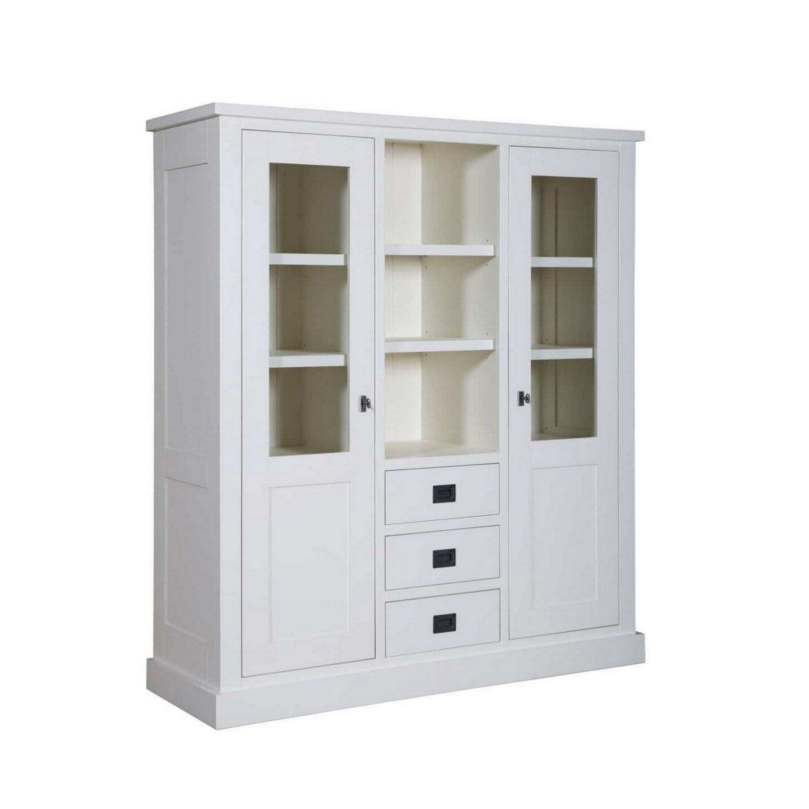 Bufet cu vitrina Lovely Kubic 2 usi si 3 sertare