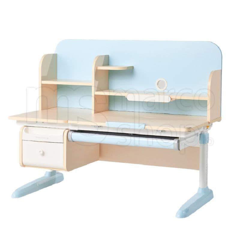 Birou ergonomic reglabil pentru copii si adolescenti, sistem de inclinare si inaltime ajustabila, Albastru