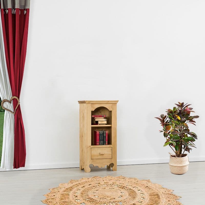 Biblioteca Soldat Rustic, lemn masiv, 50 x 35 x 100 cm