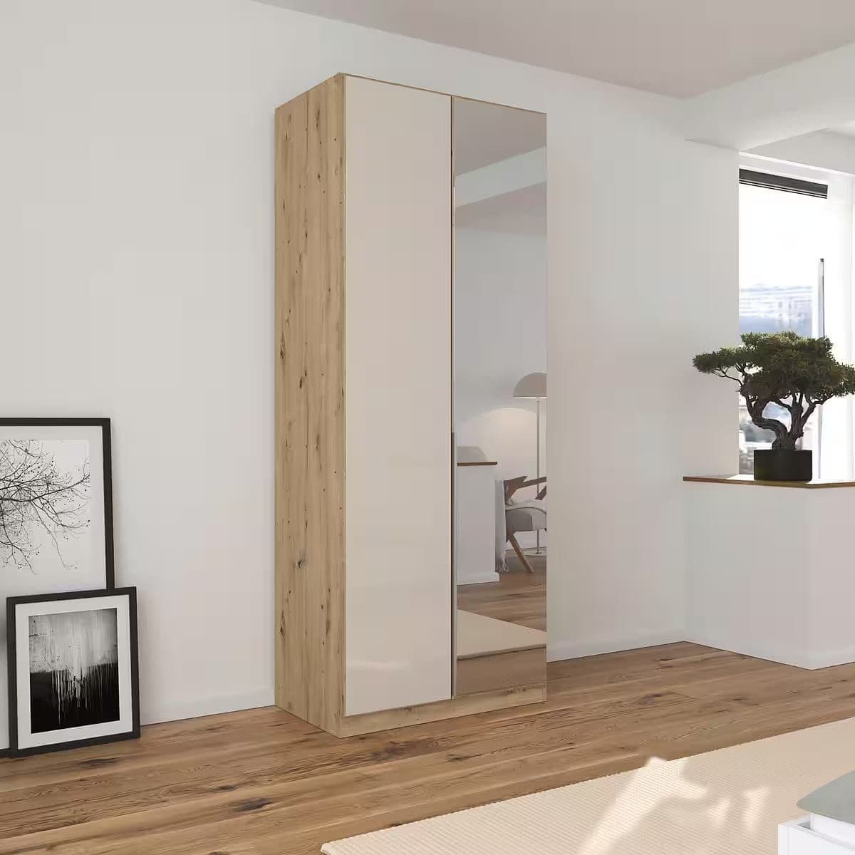 Vitrina cu 2 usi Loft, Gri, 99 x 45 x 194,5 cm